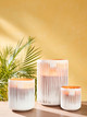 Amazing mouth-blown and handmade or hand-shaped glass by real qualified craftsmen. A piece of art in each interior. Our exclusive candles are carefully packed into luxury black gift boxes to indulge yourself in or as a gift for your dearest.All perfumes are created by our designer Ilse Vandeputte, who has an inborn passion for scents. With over 25 years of experience in developing perfumes, she is a true 'nose' who uses only the finest high-quality raw materials for which ONNO Collection is praised worldwide.Each candle drawing is born from an exceptional beautiful nature creation. Often basic, yet so precious. ONNO Collection candles are high-quality luxury candles made by hand in Belgium by qualified craftsmen. We use special pure mineral wax and fine Egyptian cotton wicks.A modern yet classical royal shape that is based on the real-life we treasure so much. It starts, goes up, just all the way up to end in an endless circle. This series comes in a Royal Blue colour. The shades of blue, which are created during burning, reflect the magical northern light. A truly warm and exceptional light
