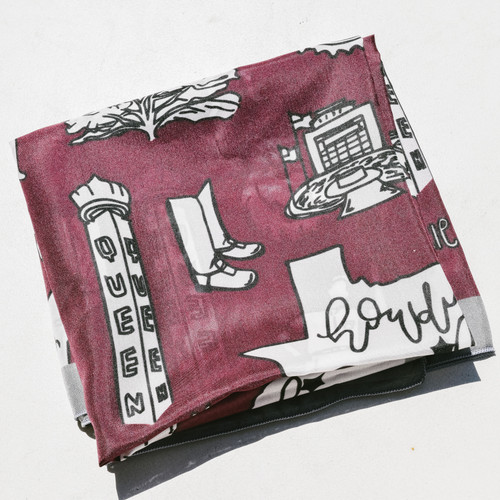 College Station Toile Silk Scarf