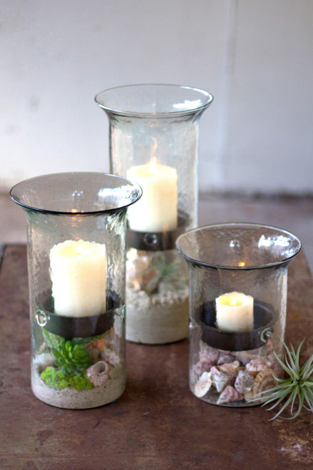 Candle Cylinder w/ Rustic Insert