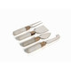 For your next wine and cheese party, let this 4-piece cheese tool set take care of everything!