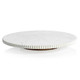 Ribbed Lazy Susan - White Marble