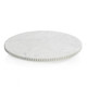 Ribbed Lazy Susan - White Marble