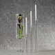 The Amin Glass Candleholders are the perfect thing to elevate your table setting! Ranging in heights they work well grouped together and the clear glass does not obstruct the person across from you! 